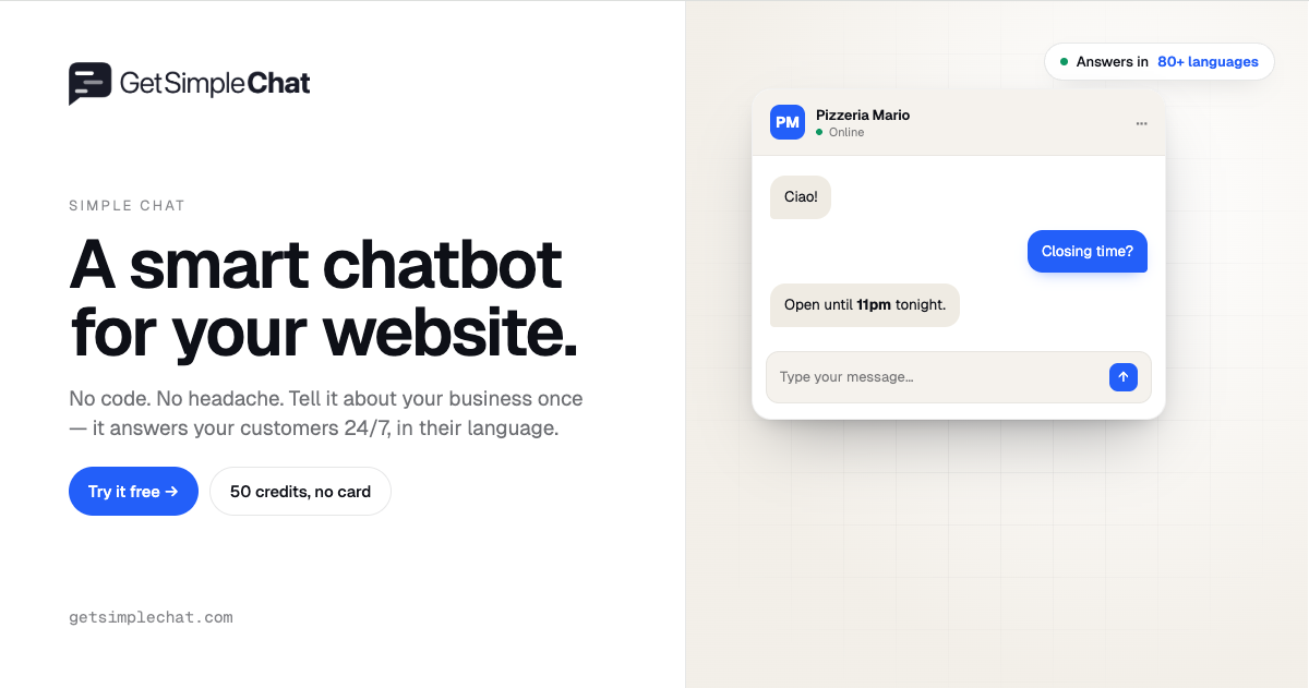 AI Chatbot for Your Website in 5 Minutes